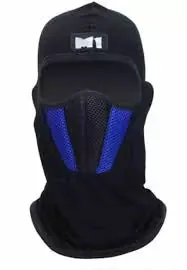 M1 Black Blue Bike Face Mask