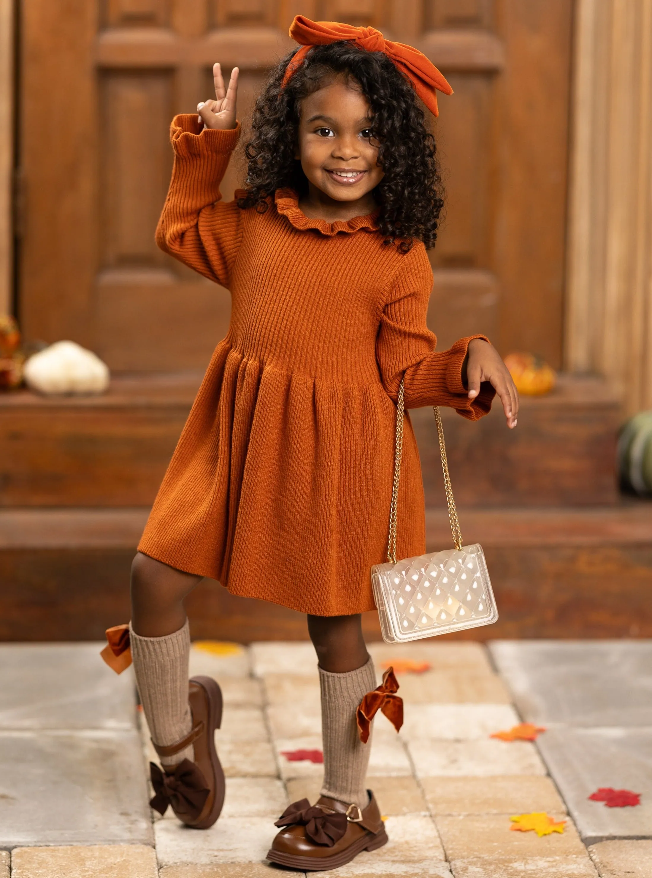 Making Fall Memories Knit Sweater Dress