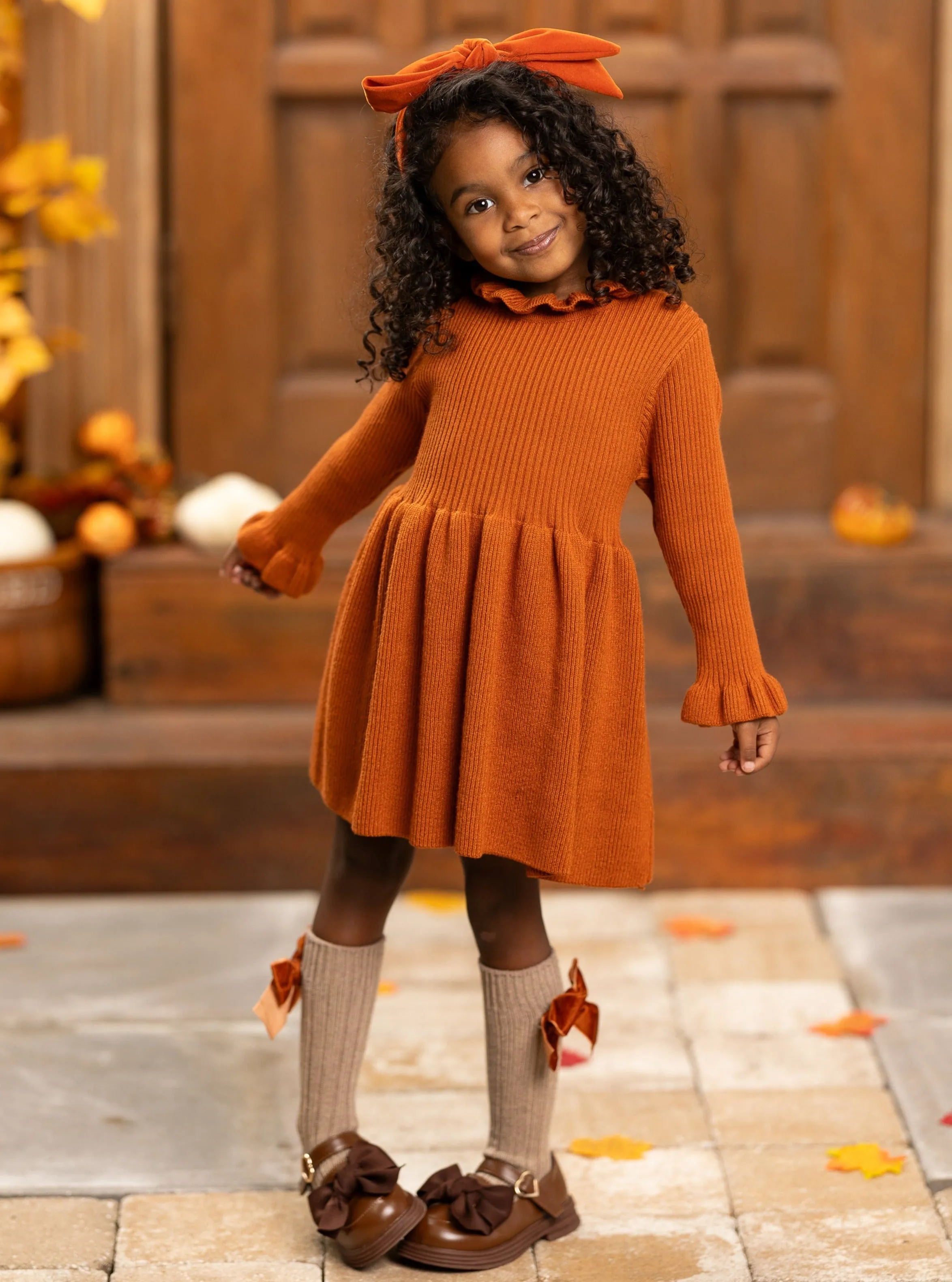 Making Fall Memories Knit Sweater Dress