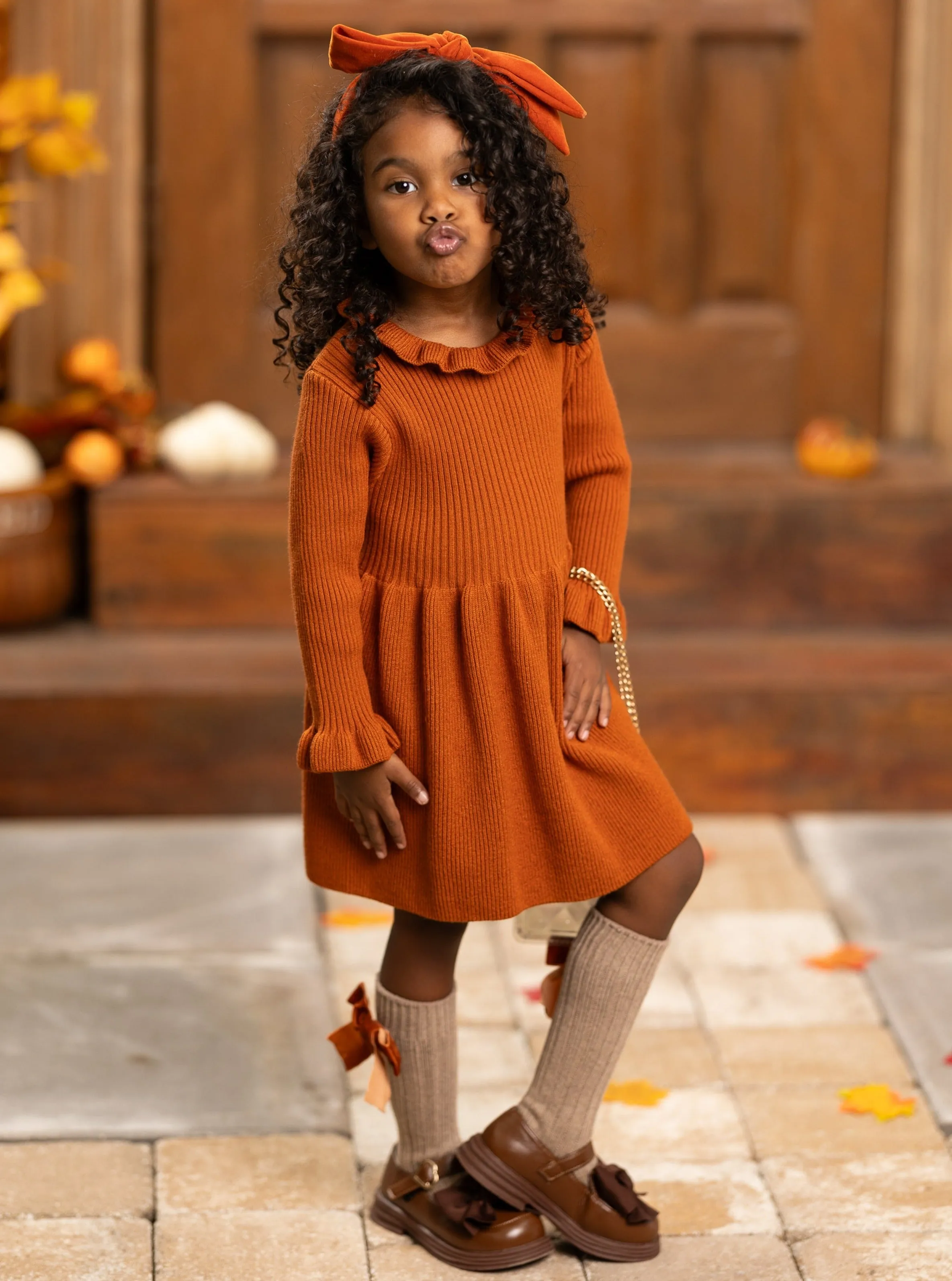 Making Fall Memories Knit Sweater Dress