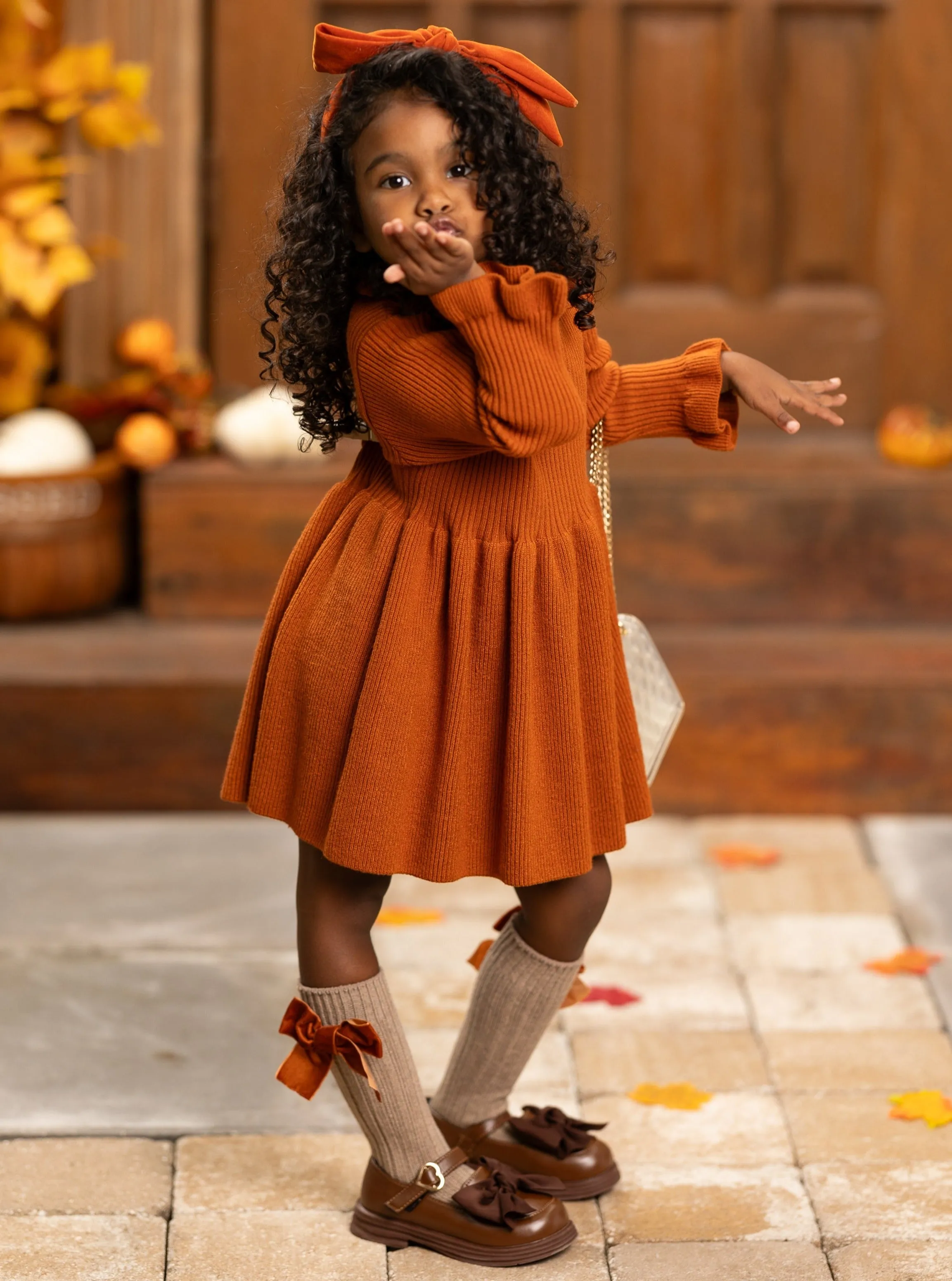 Making Fall Memories Knit Sweater Dress