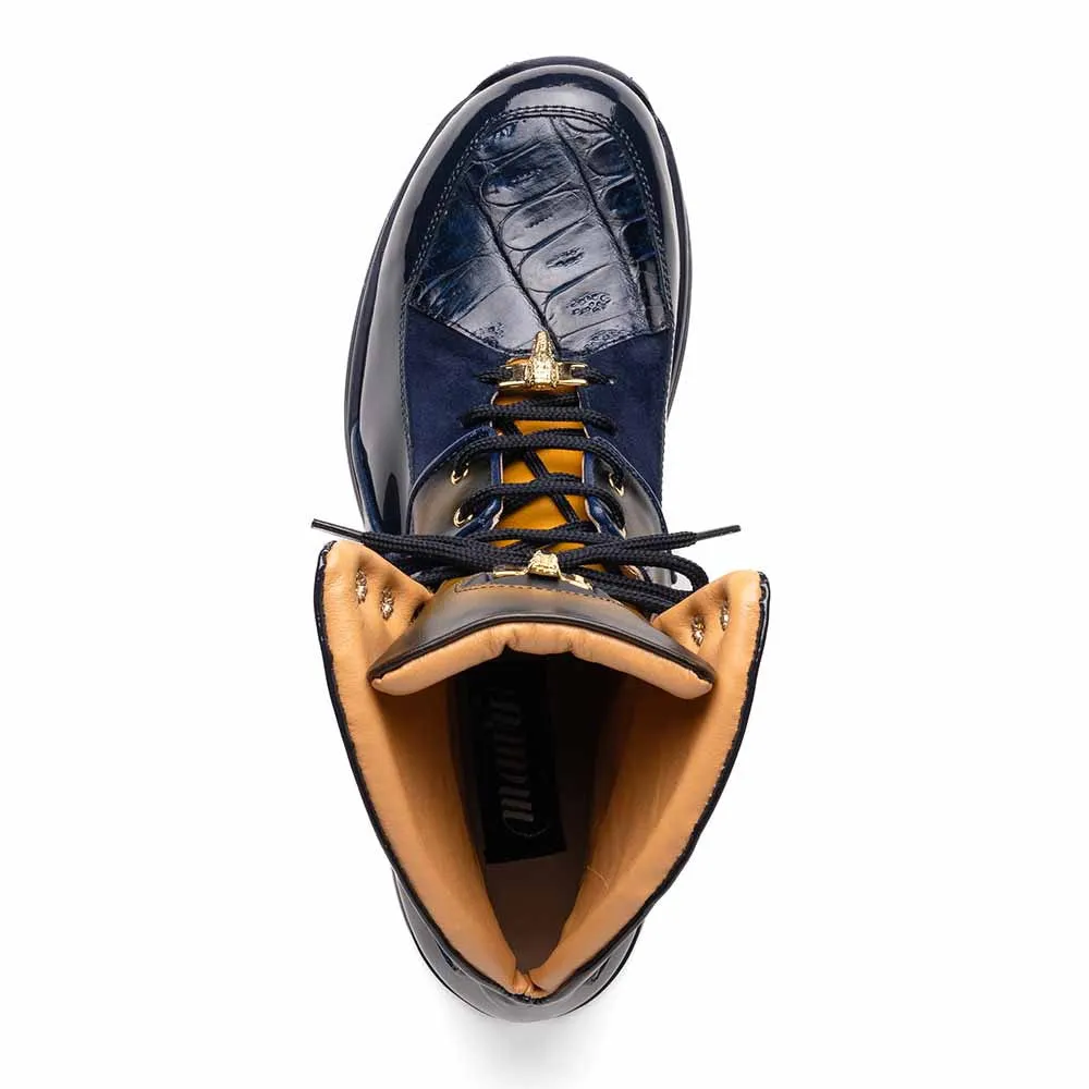 Mauri Men's Diamond Blue/Toffee Casual Lace-Up Sneakers