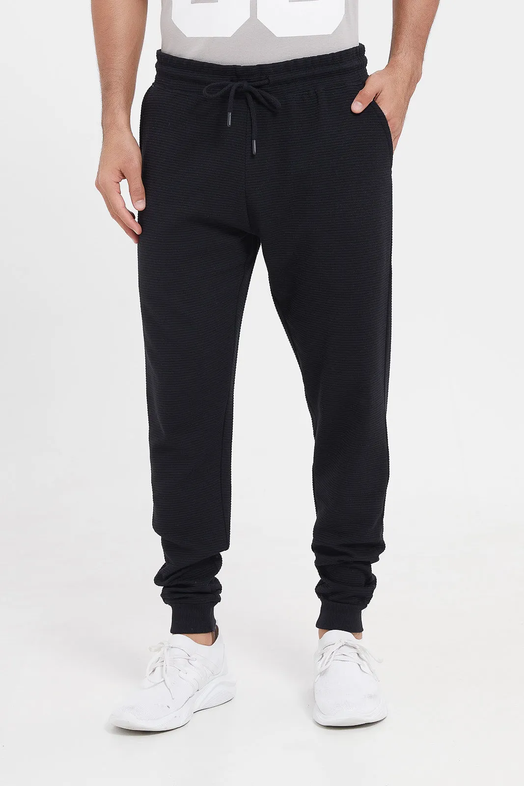 Men Black Jog Pants