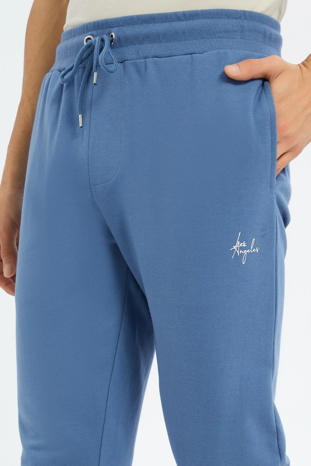 Men Blue Signature Sweatpants