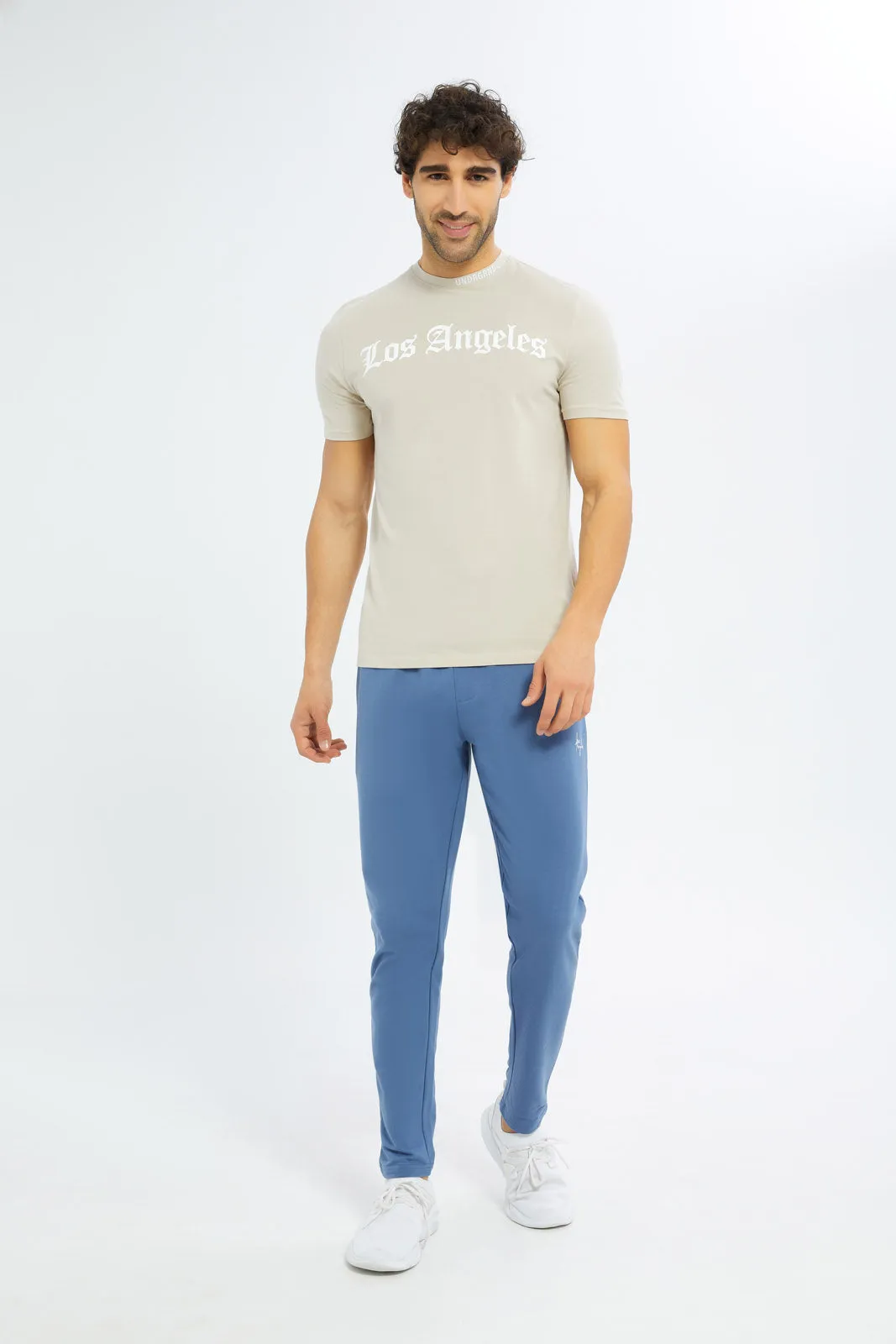 Men Blue Signature Sweatpants