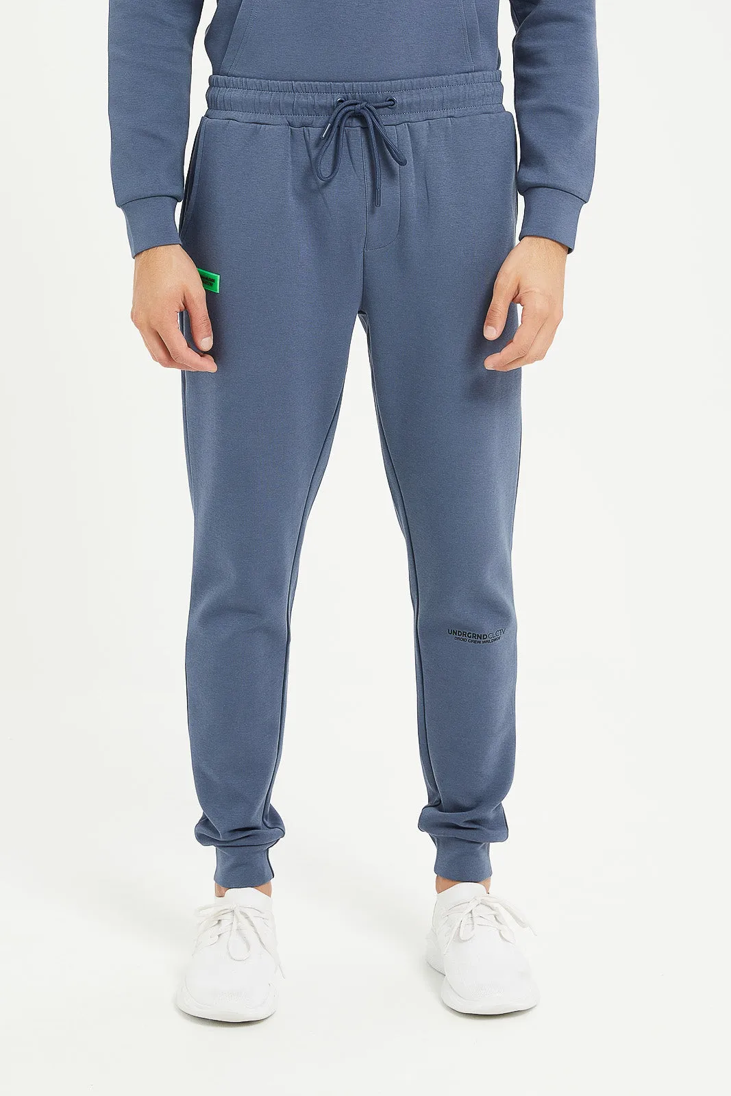 Men Blue Soft Touch Joggers