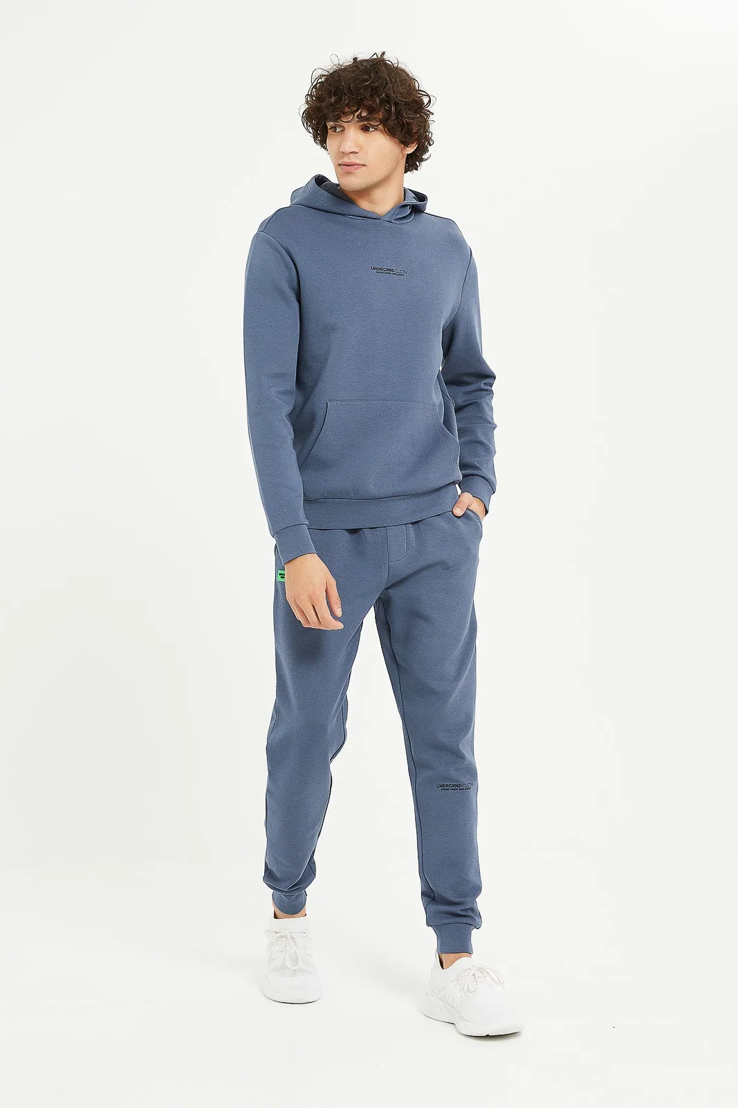 Men Blue Soft Touch Joggers