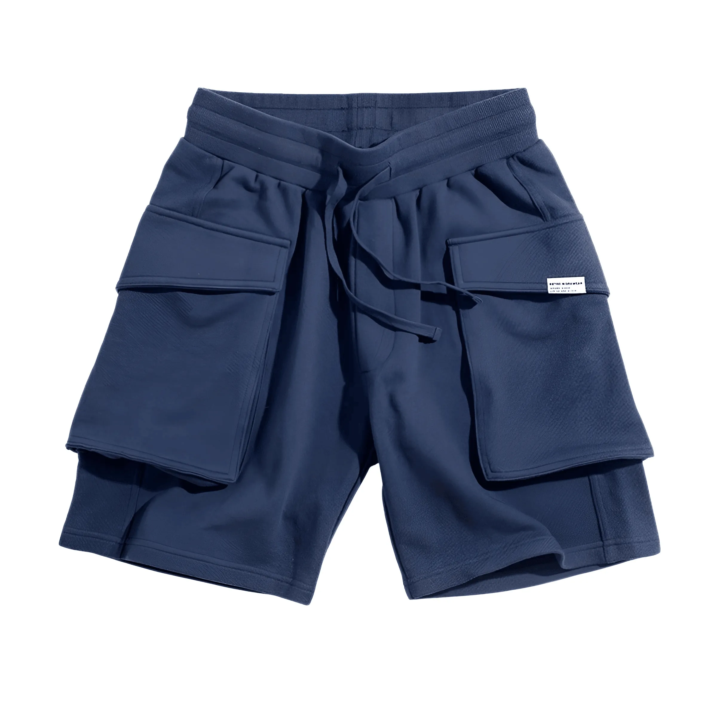 Men's Big Pocket P44 Navy Cargo Jogger Shorts