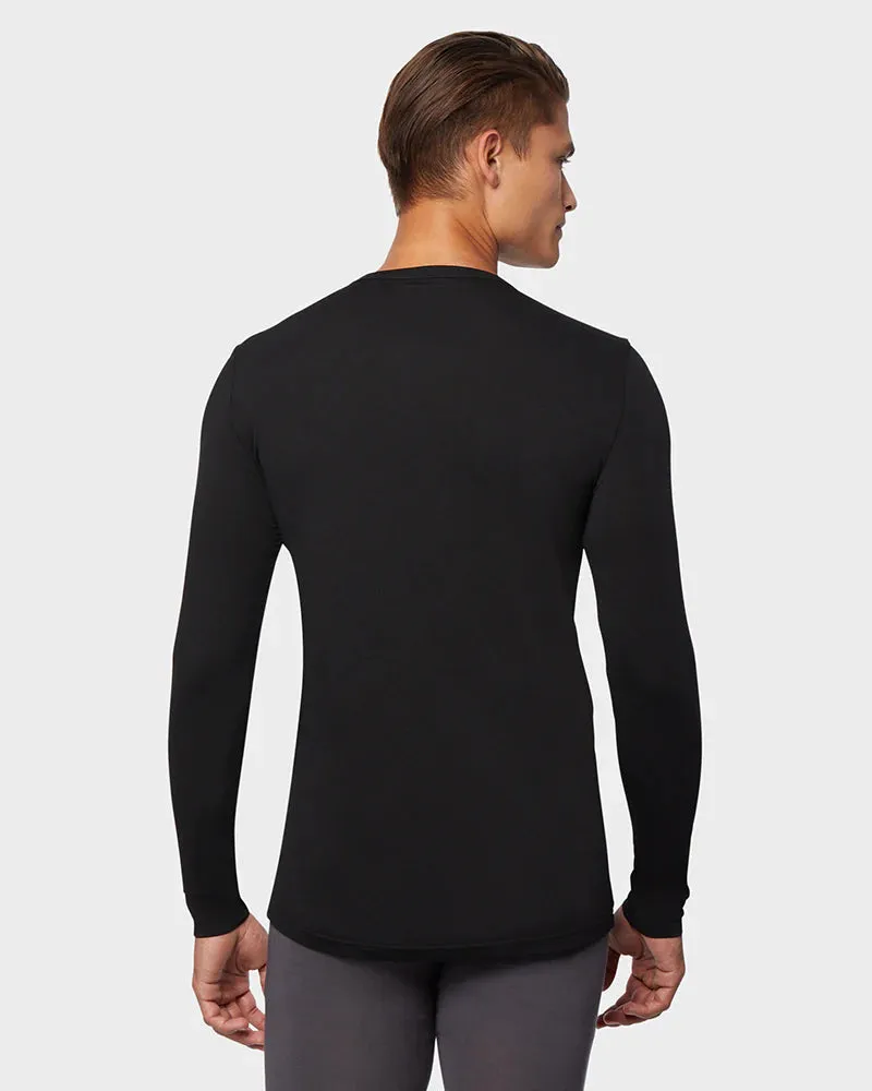 Men's Lightweight Baselayer Crew Top - Black