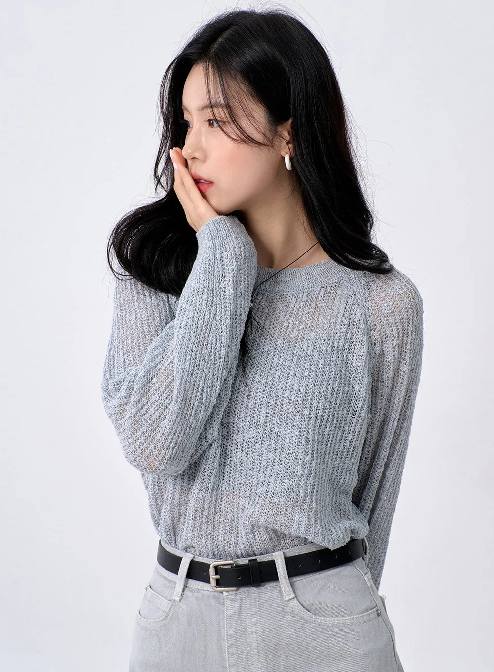 Mesh Sweater OA304