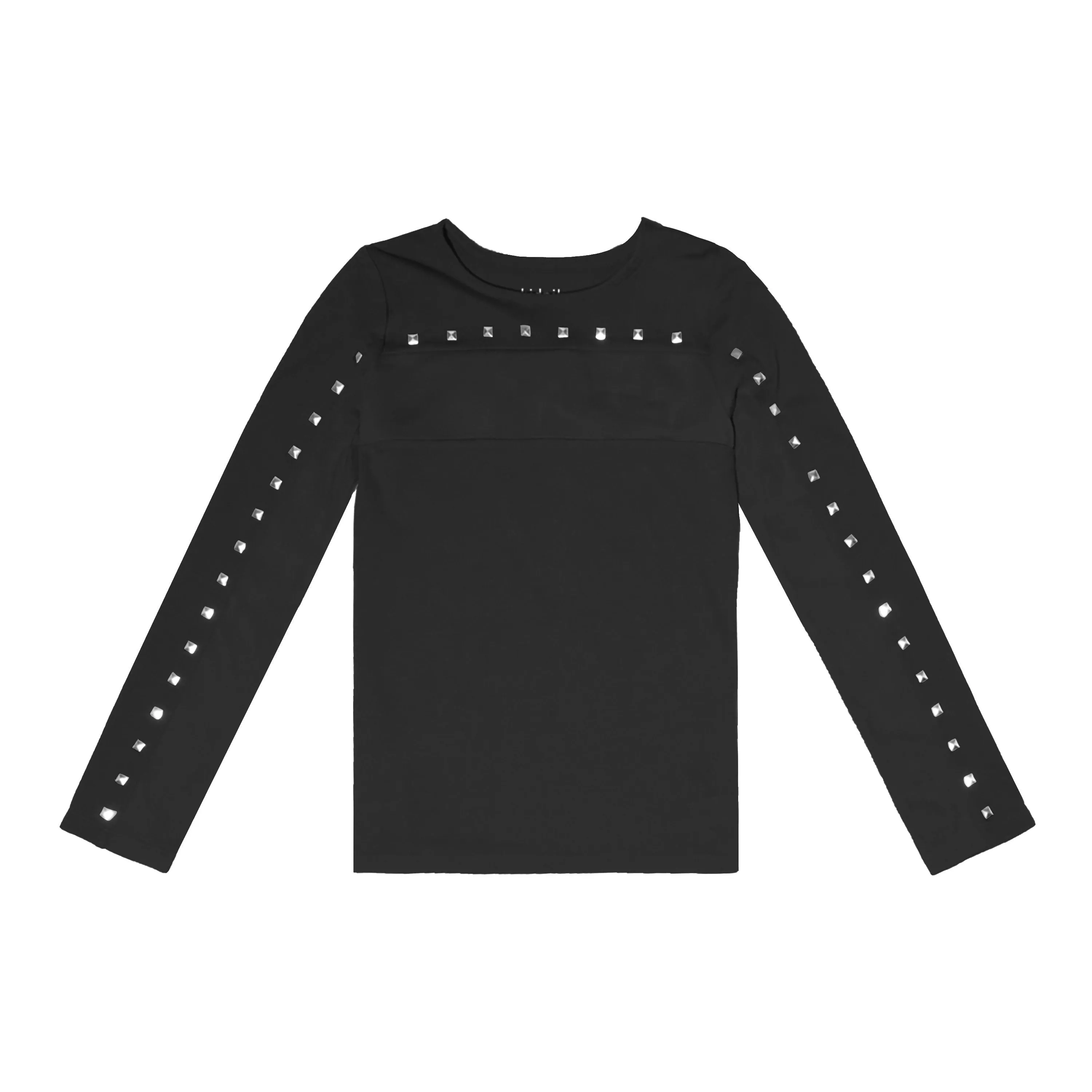 Mesh Yoke Studded Tee