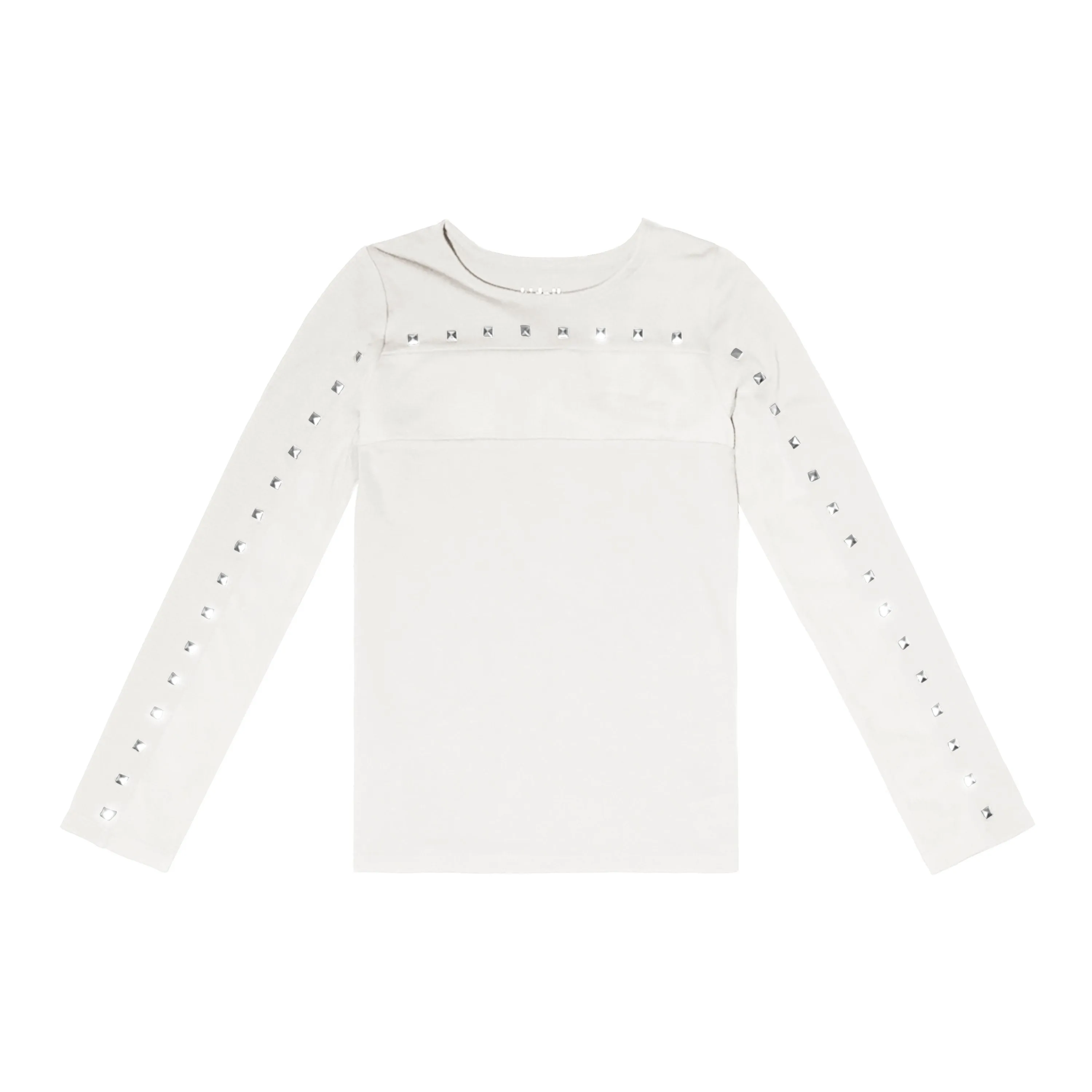 Mesh Yoke Studded Tee