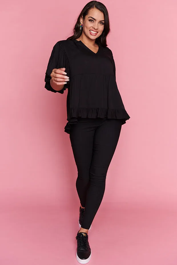 Monte Black Blouse