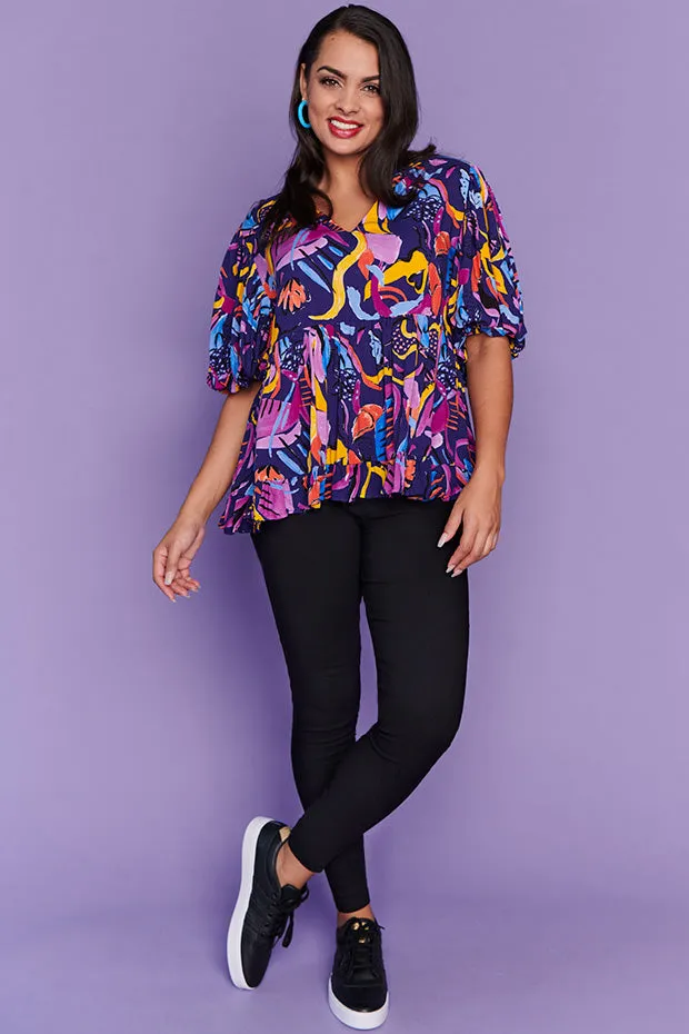 Monte Night Fiesta Blouse