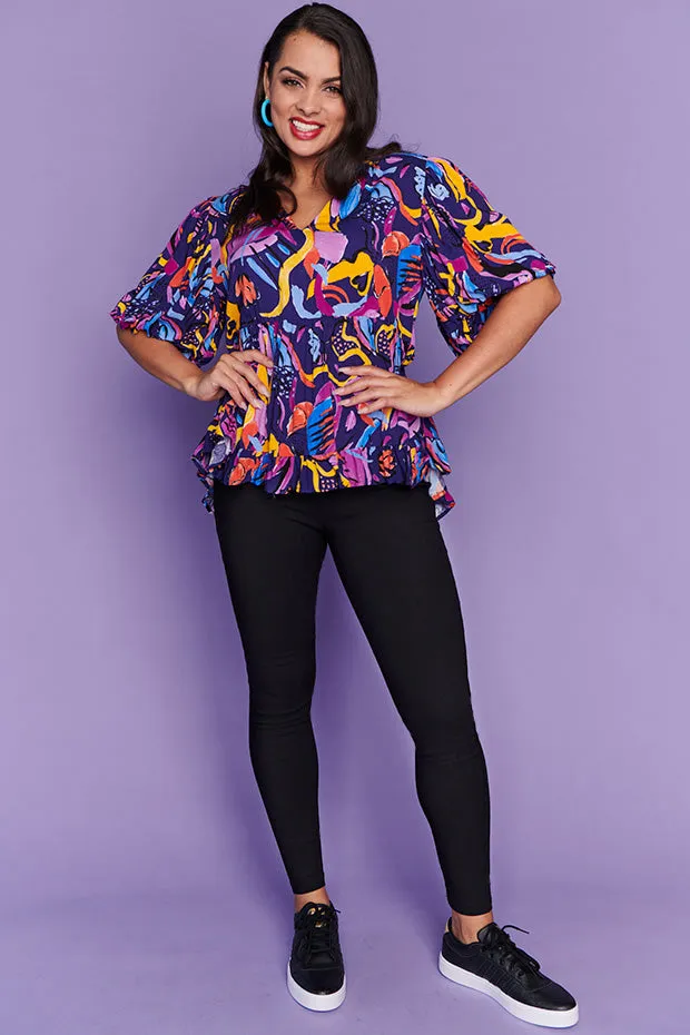 Monte Night Fiesta Blouse