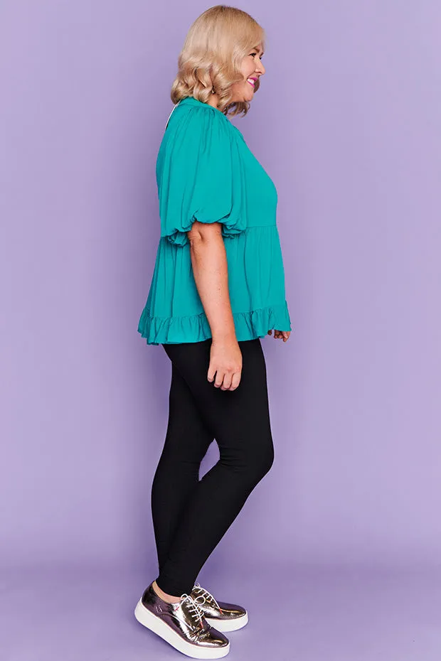 Monte Teal Blouse