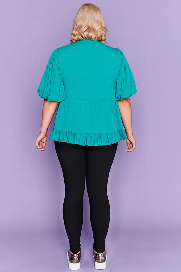 Monte Teal Blouse