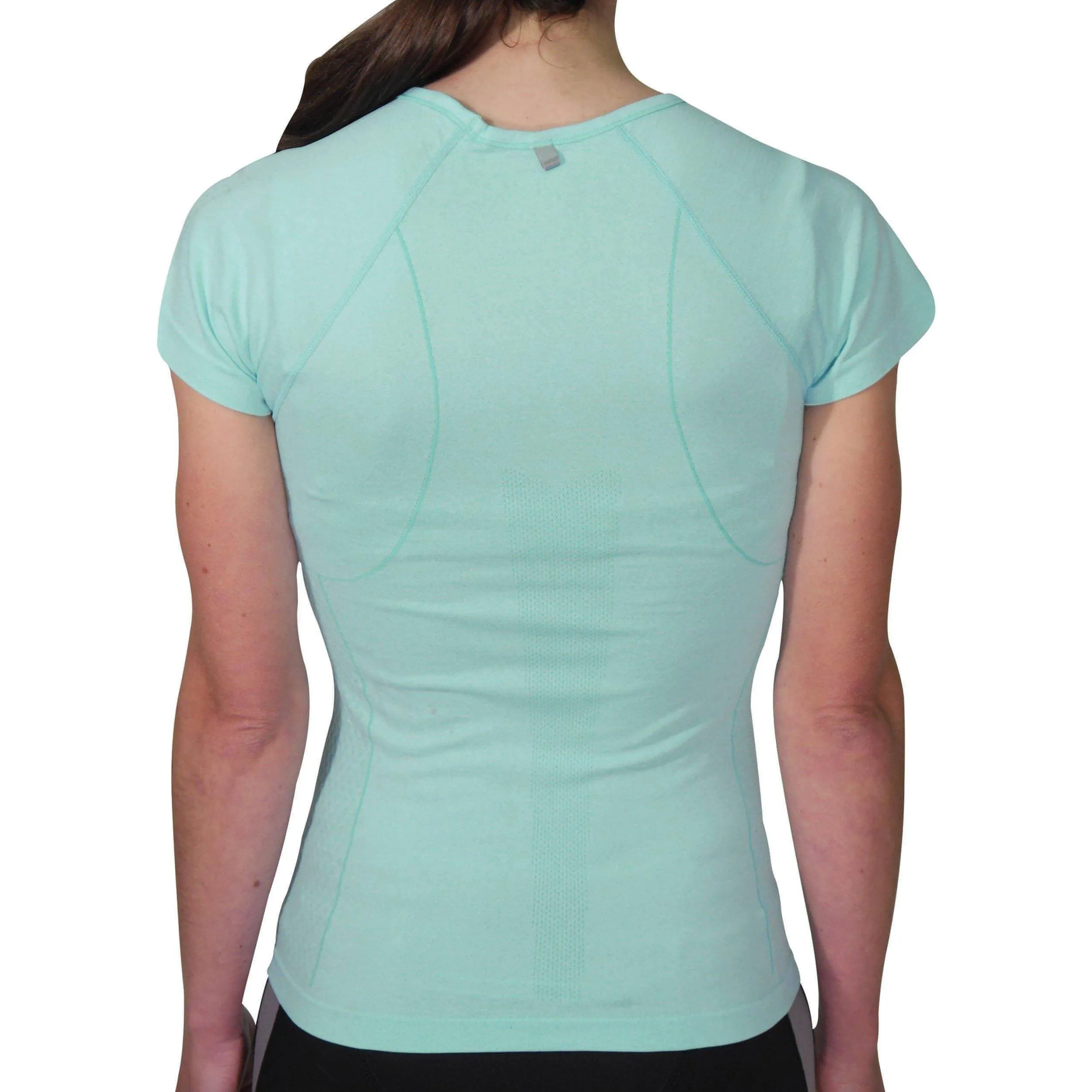 More Mile Seamless Lite Short Sleeve Womens Running Top - Green