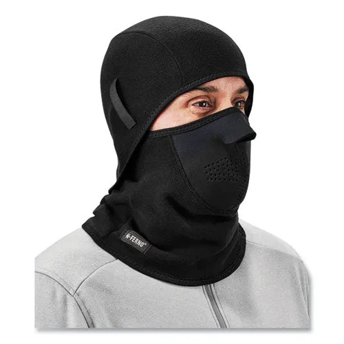 N-ferno 6827 2-piece Fleece Neoprene Balaclava Face Mask, One Size Fits Most, Black, Ships In 1-3 Business Days