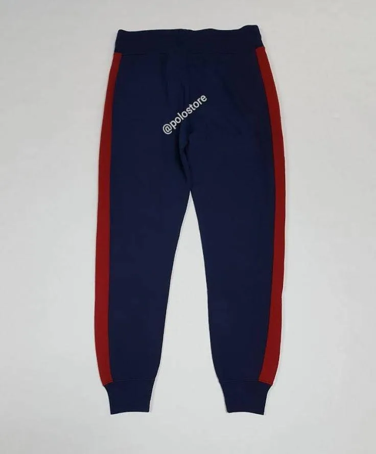 Nwt Polo Ralph Lauren Women's Navy/Red P-93 Patch Joggers