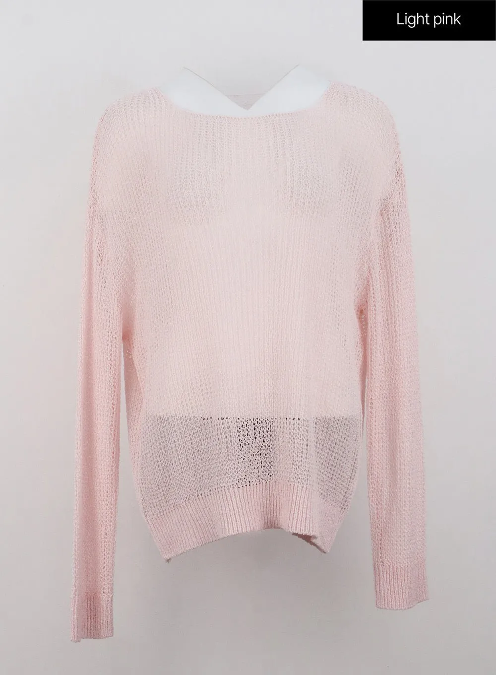 Oversized Mesh Sweater OL328