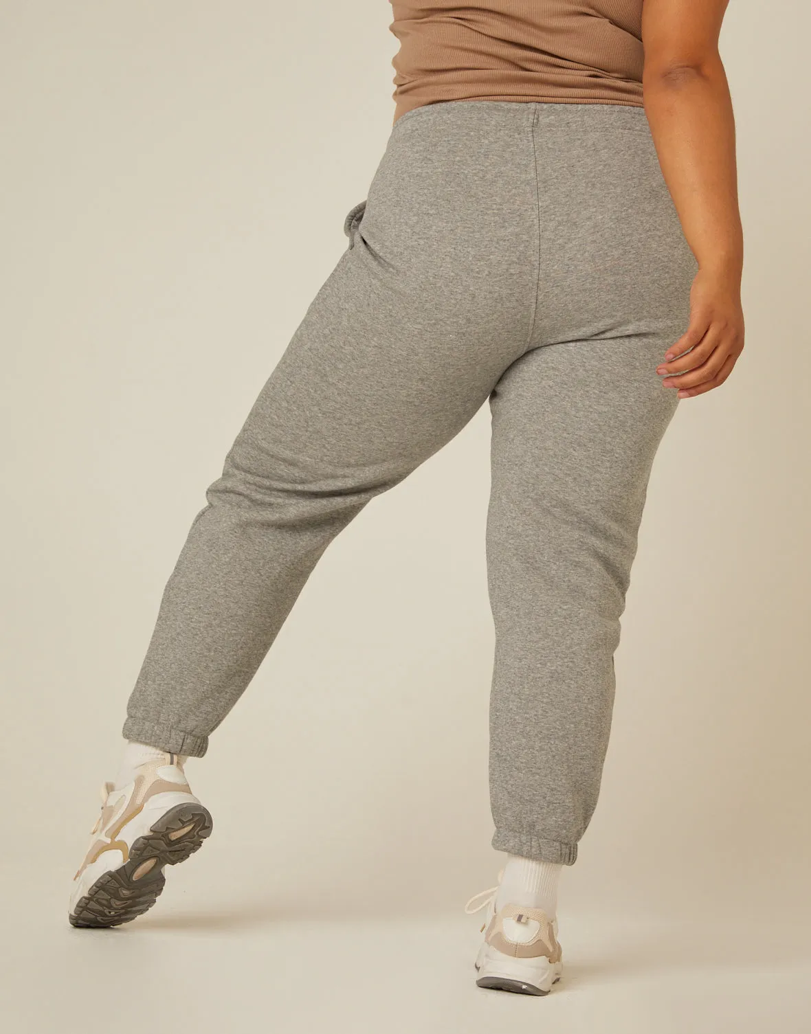 Plus Size Comfy Fleece Lined Joggers