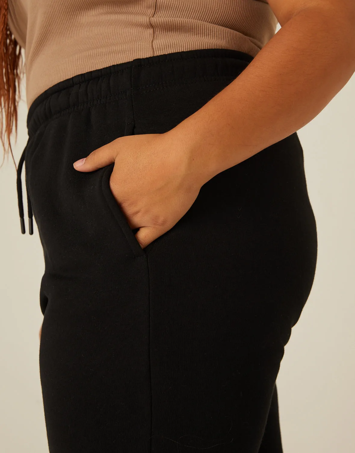 Plus Size Comfy Fleece Lined Joggers