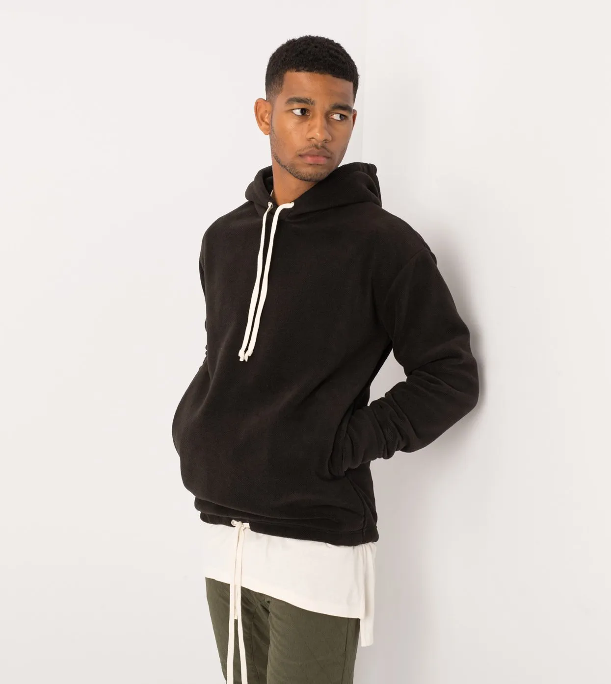 Polar Rugger Hood Sweat Black - Sale