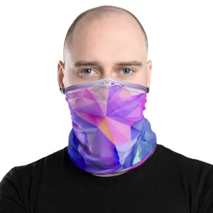 Polygon Art Neck Gaiter Abstract Face Mask Polygon Colors Neck Tube in 3 Colors Headband, PF - 11226