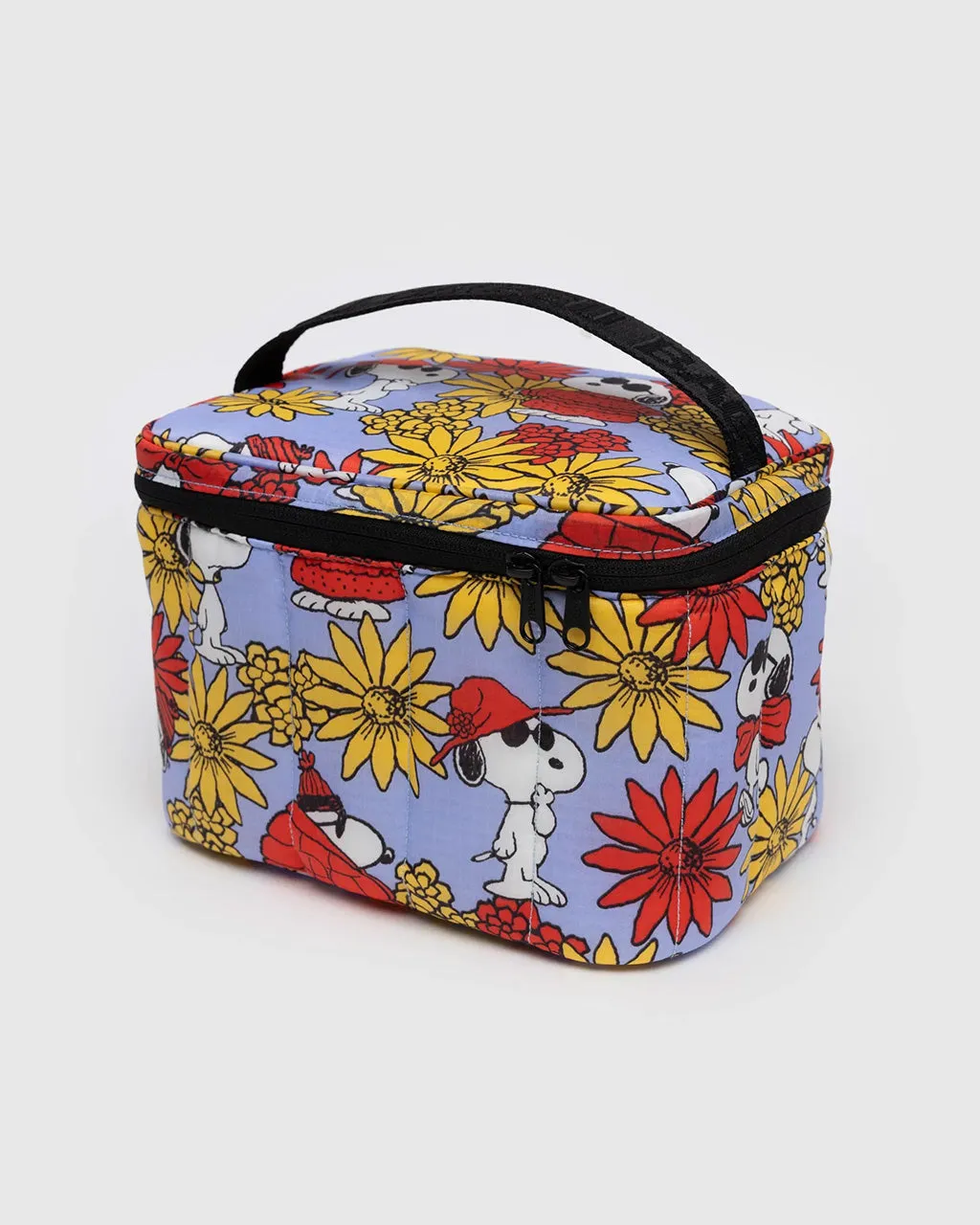 Puffy Lunch Bag - Floral Snoopy