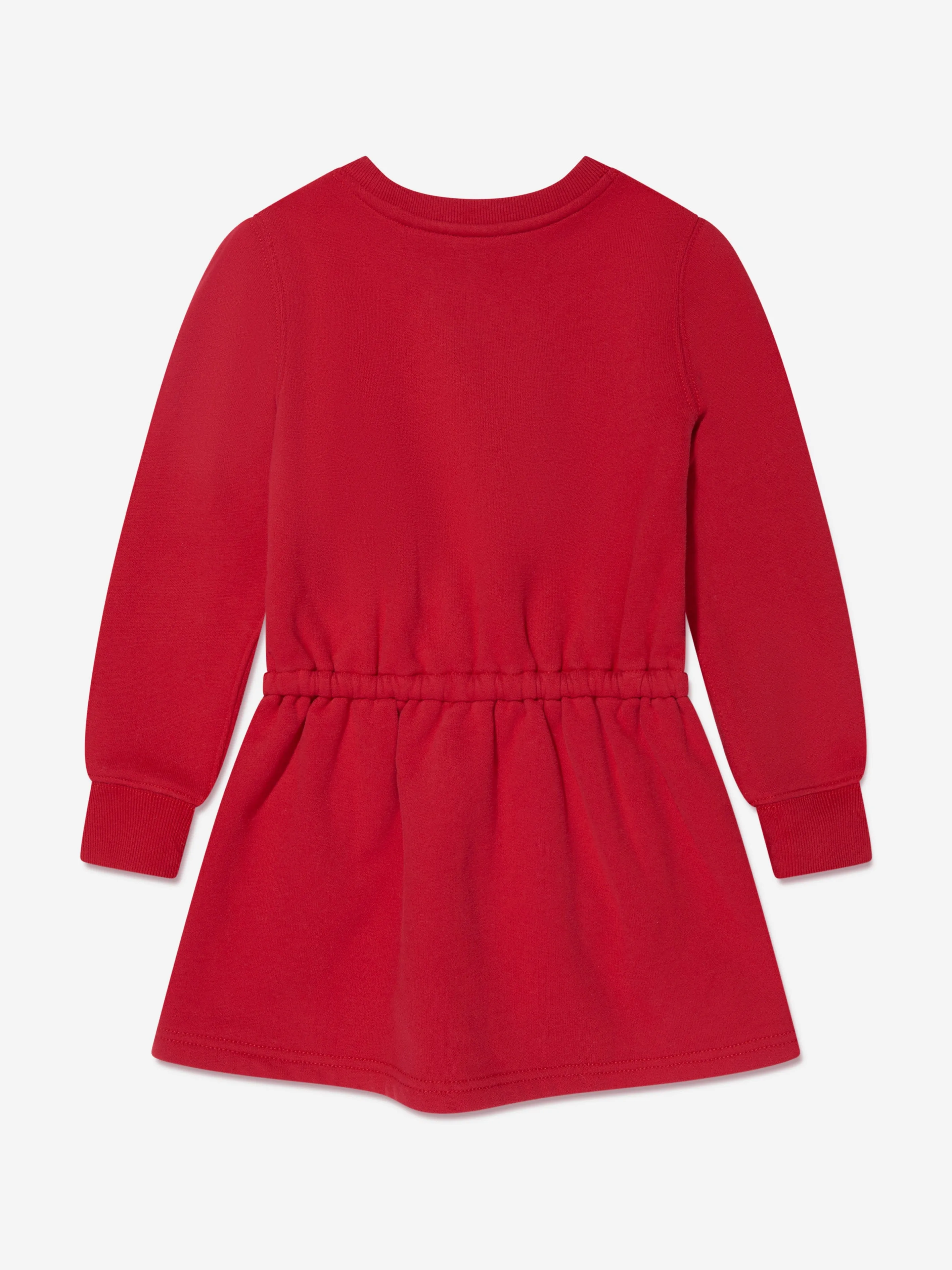 Ralph Lauren Girls Bear Sweater Dress in Red