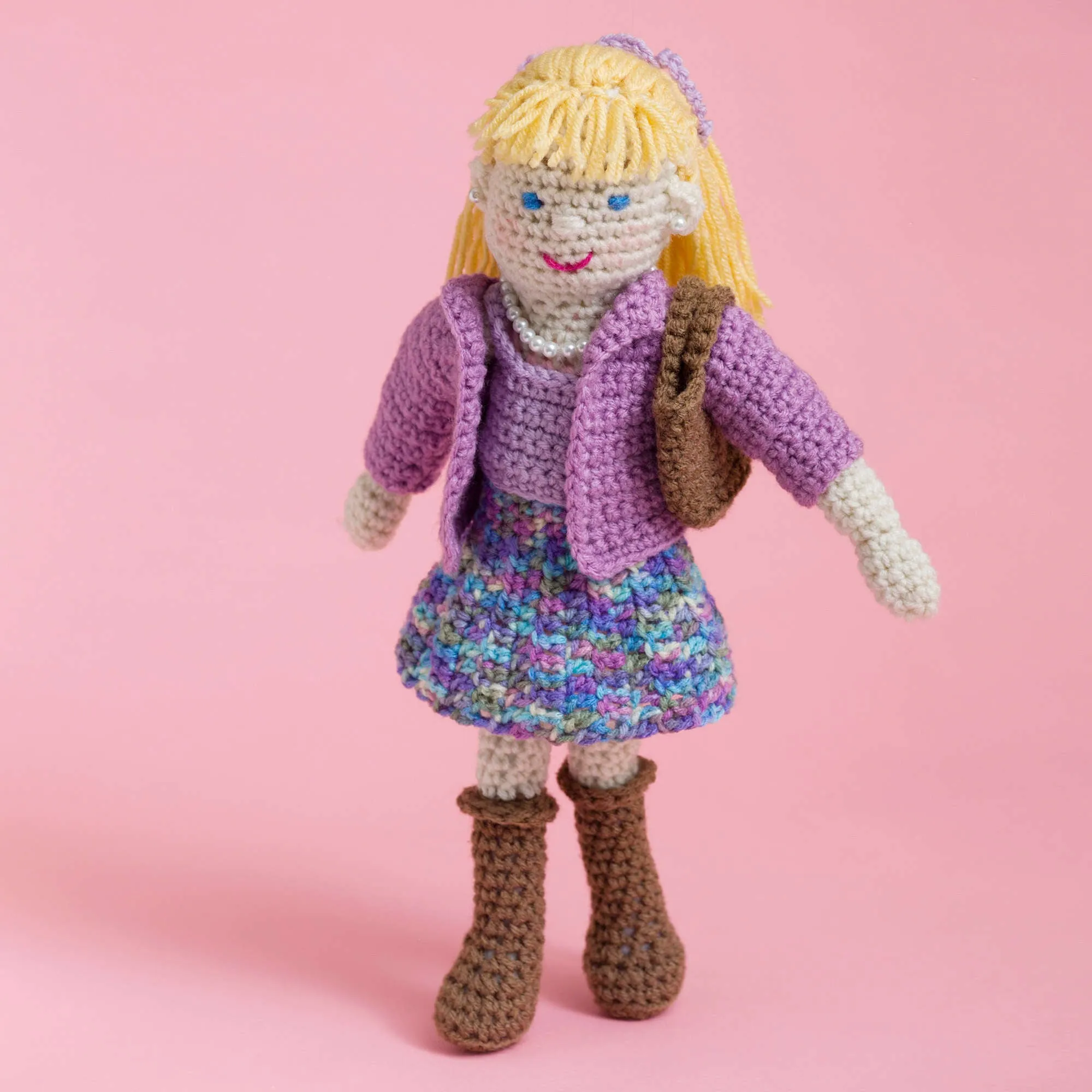 Red Heart Crochet Lovely Lucy Doll