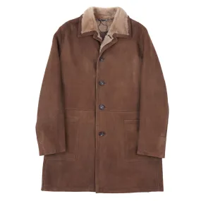 Rifugio Plush Shearling Leather Overcoat