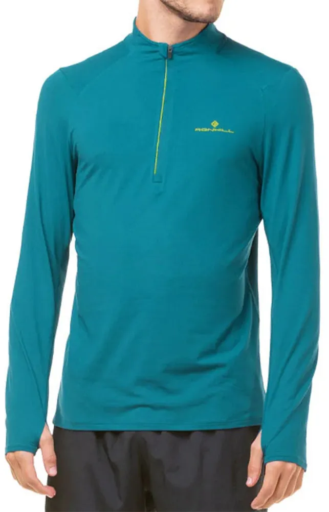 Ronhill Core Thermal Half Zip Long Sleeve Mens Running Top - Blue