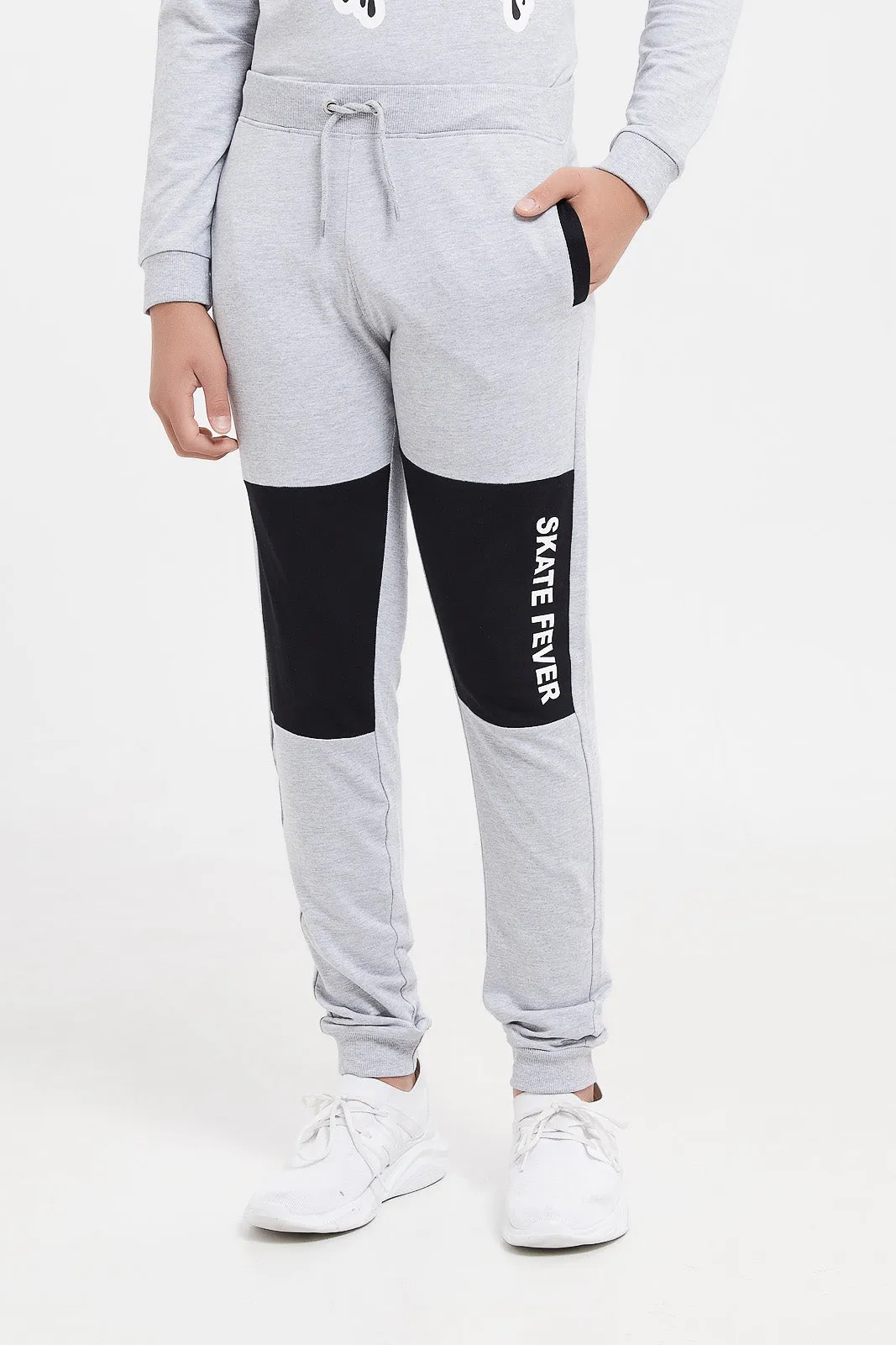 Senior Boys Grey Fever Coordinated Active Pants