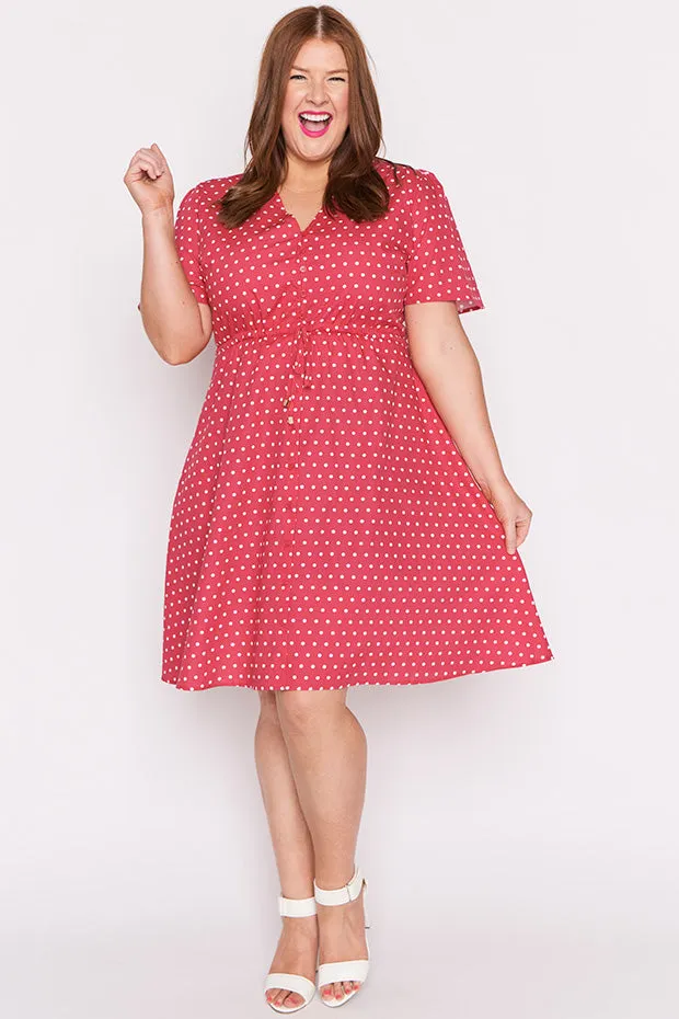 Siena Cotton Cherry Spot Dress