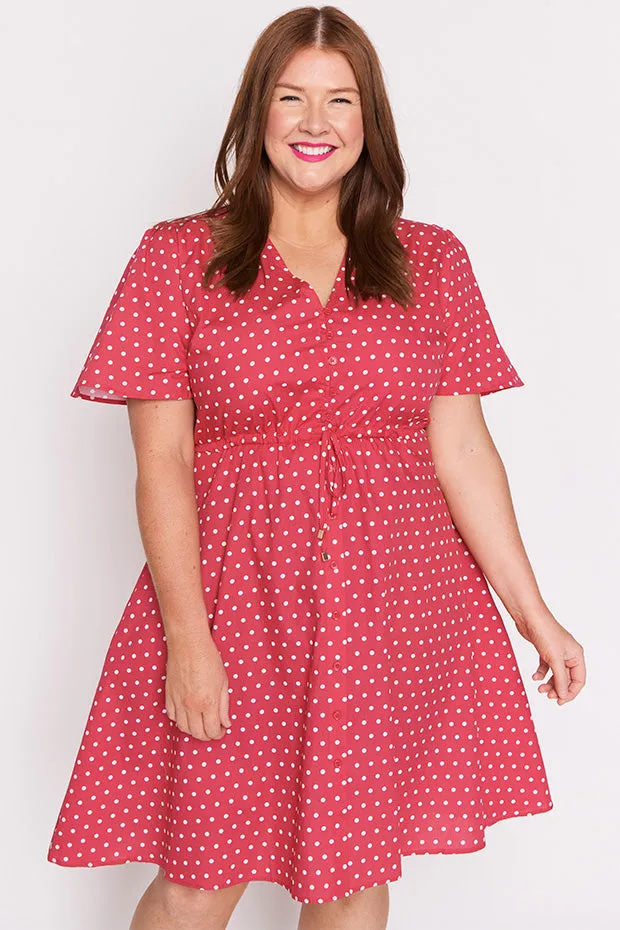 Siena Cotton Cherry Spot Dress