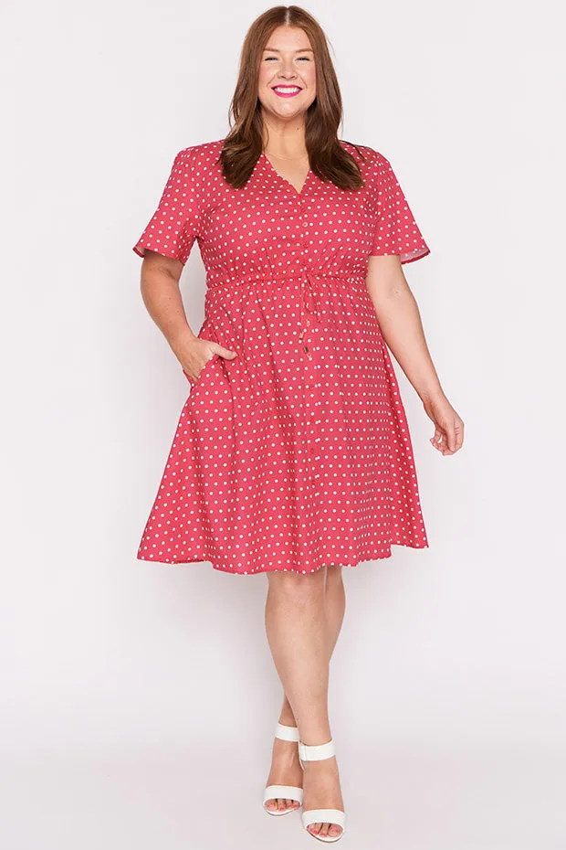 Siena Cotton Cherry Spot Dress