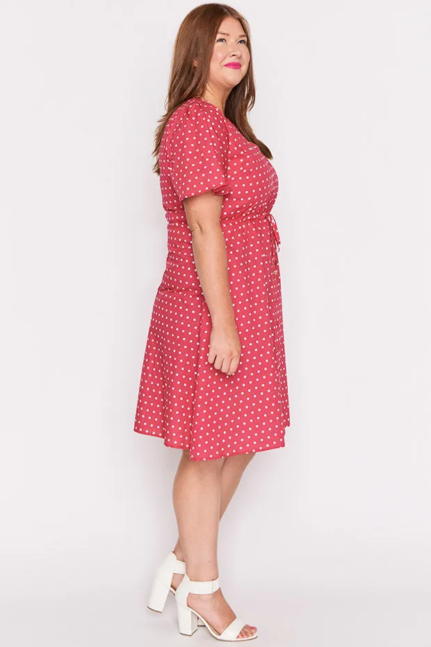 Siena Cotton Cherry Spot Dress