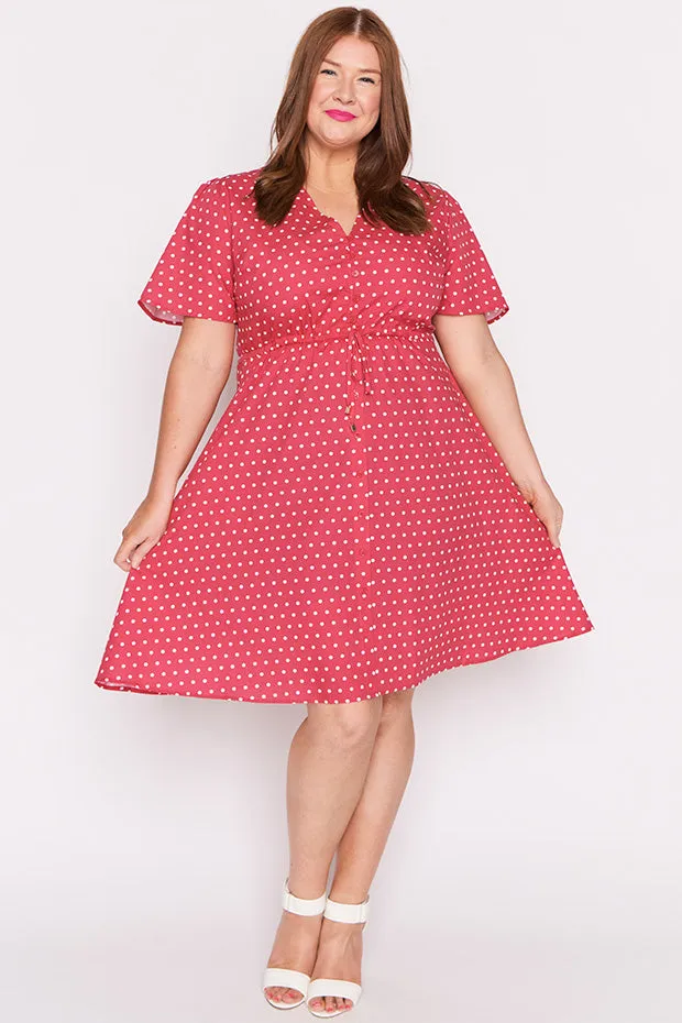 Siena Cotton Cherry Spot Dress