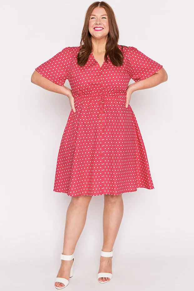 Siena Cotton Cherry Spot Dress