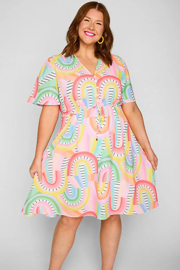 Siena Rainbow Vibing Dress