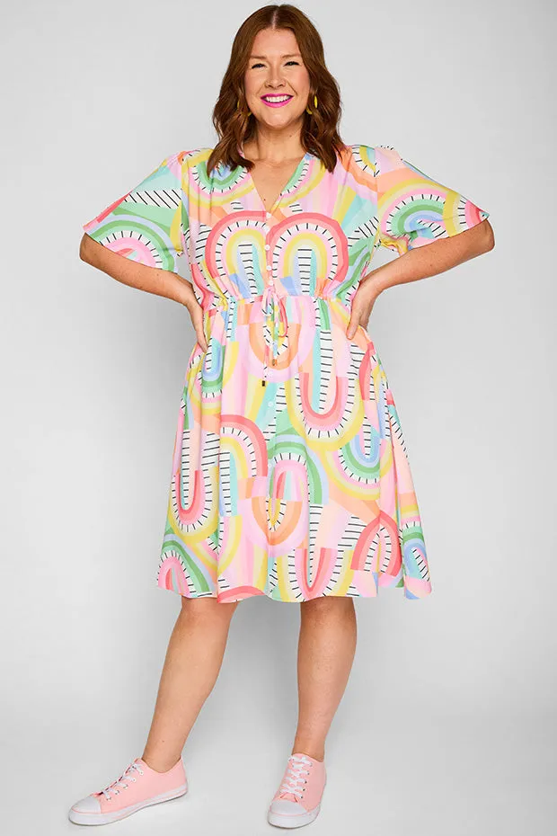 Siena Rainbow Vibing Dress