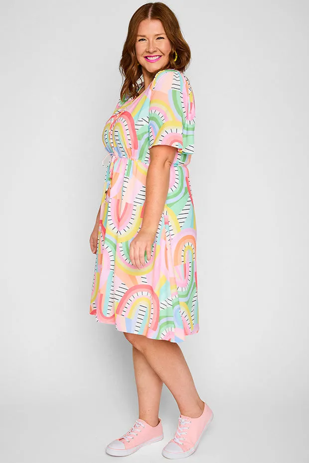 Siena Rainbow Vibing Dress