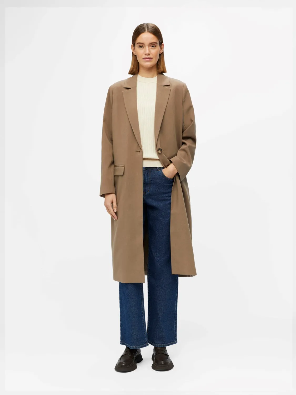 Sigrid Blazer Coat (Fossil)