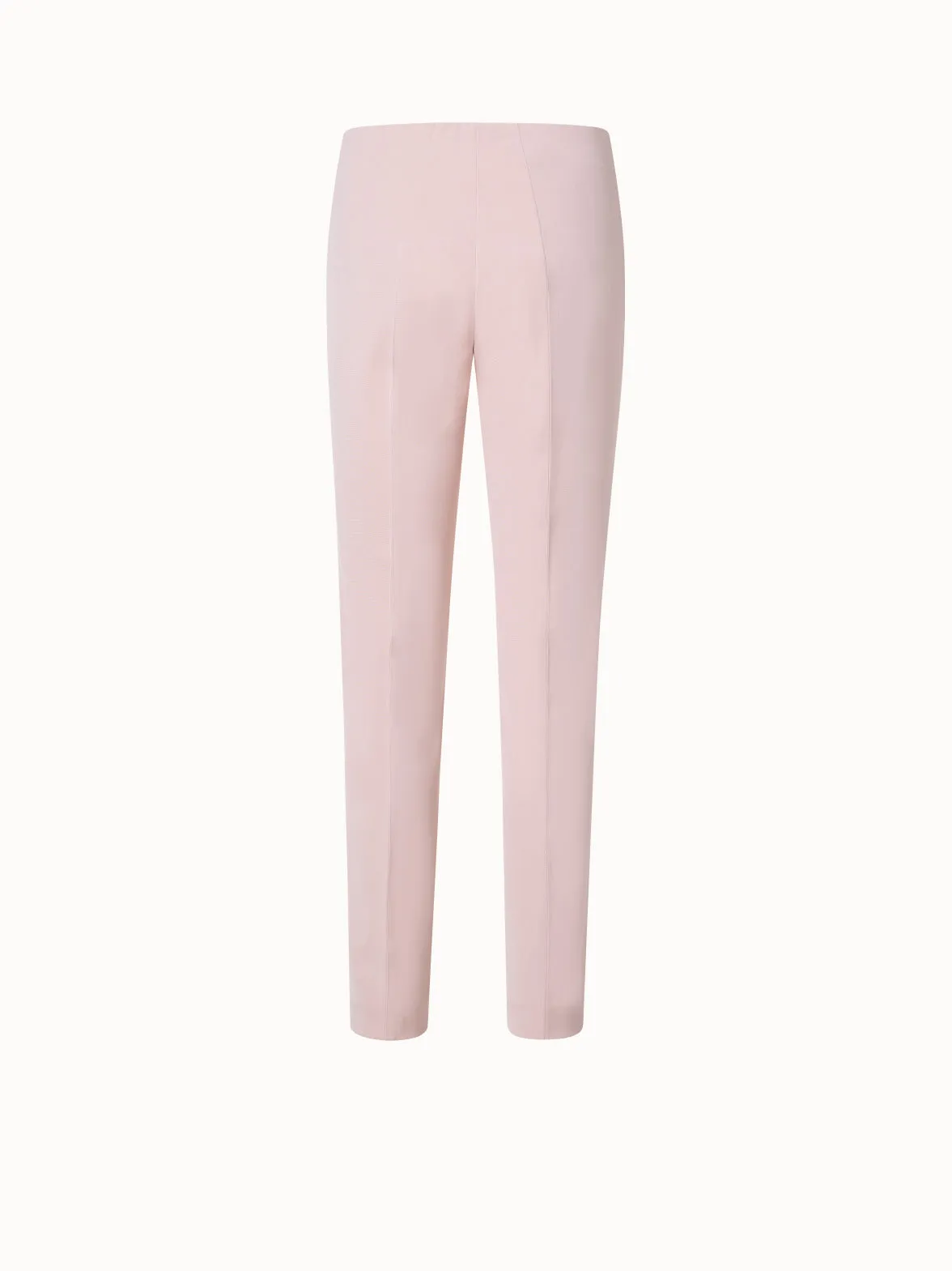 Silk Stretch Crêpe Slim Pants