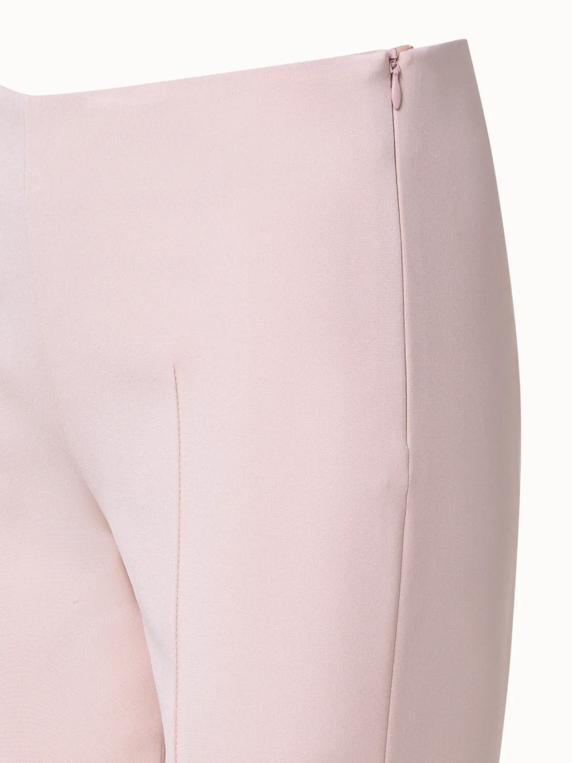 Silk Stretch Crêpe Slim Pants