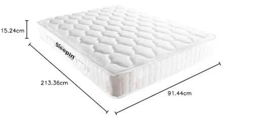 Sleepin-Impression Plus-Medium Firm Normal-Top 6 Inch Orthopedic Bonnell Spring Mattress (84x36x6 Inch,Single Size)