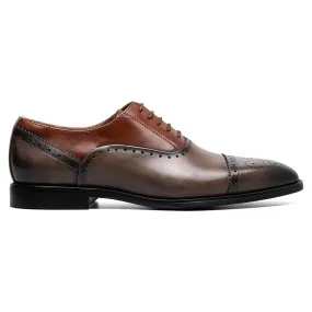 Stacy Adams Reynolds Gray Multi Cap Toe Oxford Shoes