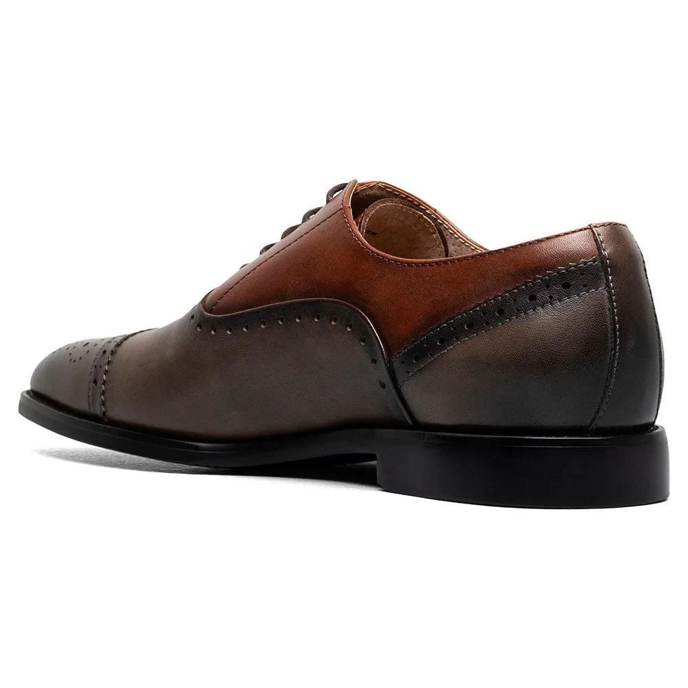 Stacy Adams Reynolds Gray Multi Cap Toe Oxford Shoes